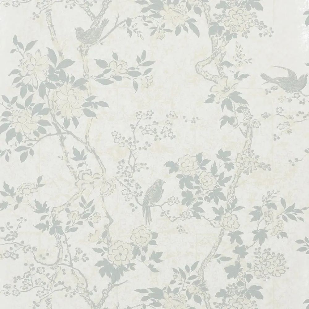 Marlowe Floral Eskitme Zemin Kuşlar Duvar Kağıdı