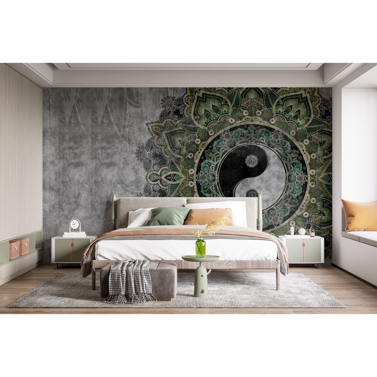 Green Shanghai Ying Yang Duvar Kağıdı – mekân görseli