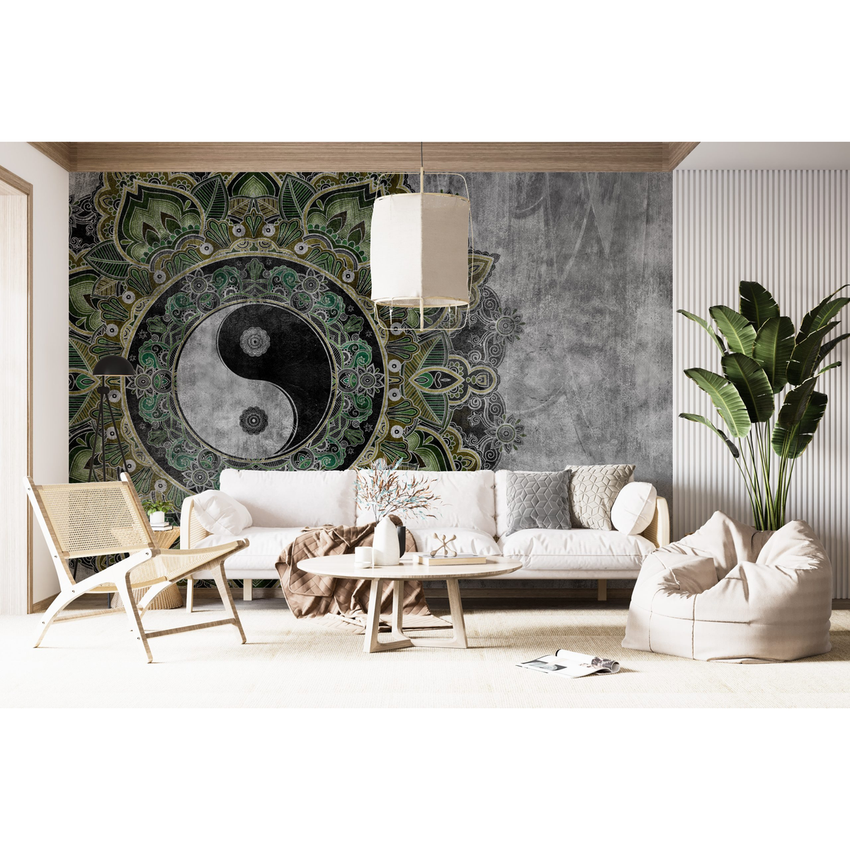 Green Shanghai Ying Yang Duvar Kağıdı – mekân görseli