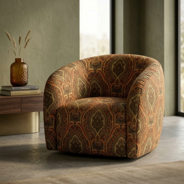 Barok Desen Perdelik Ve Döşemelik Kumaş