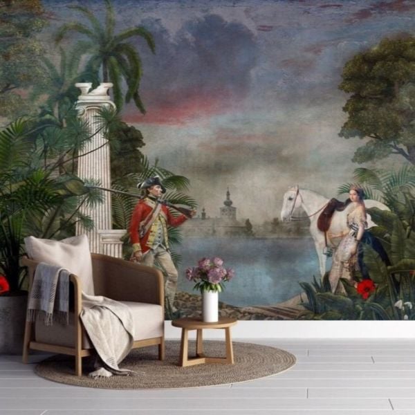 Gelincik Çiçekleri Prenses Ve Asker Duvar Kağıdı