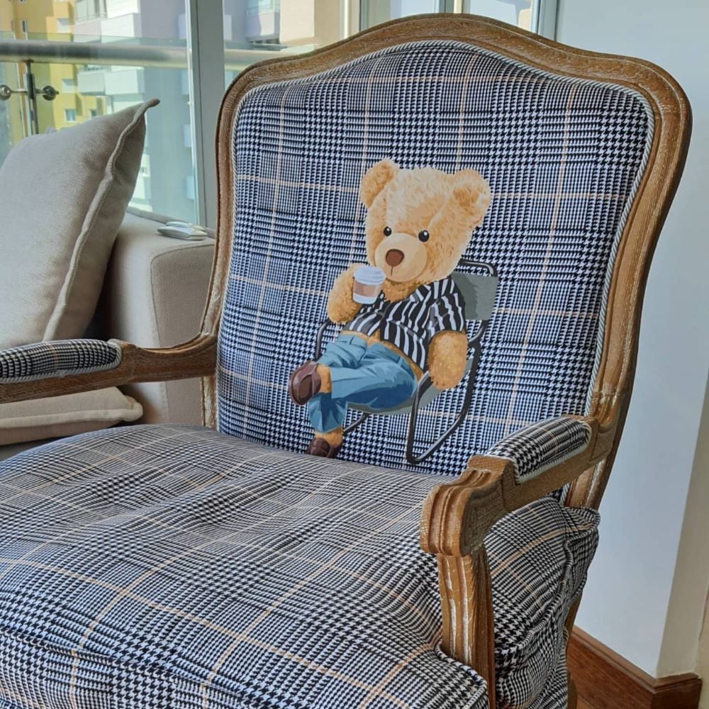 Teddy Süet Pano Döşemelik Kumaş Ekoseli Süet Kumaş