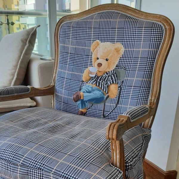 Teddy Süet Pano Döşemelik Kumaş Ekoseli Süet Kumaş