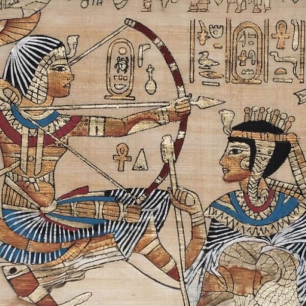 Papyrus Mısır Desen Duvar Kağıdı