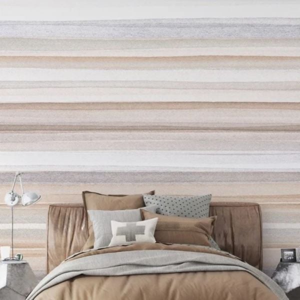 Yatay Soft Renkler Çizim Duvar Kağıdı