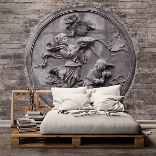 Relief Antik Çağlar Uzakdoğu Duvar Kağıdı