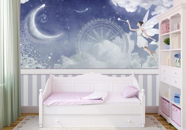 Ay Sihirli Peri Dönme Dolap Duvar Kağıdı