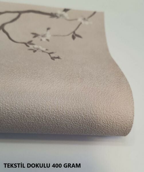 Sarmaşık Sakura Çiçekler Mavi Kelebek Duvar Kağıdı