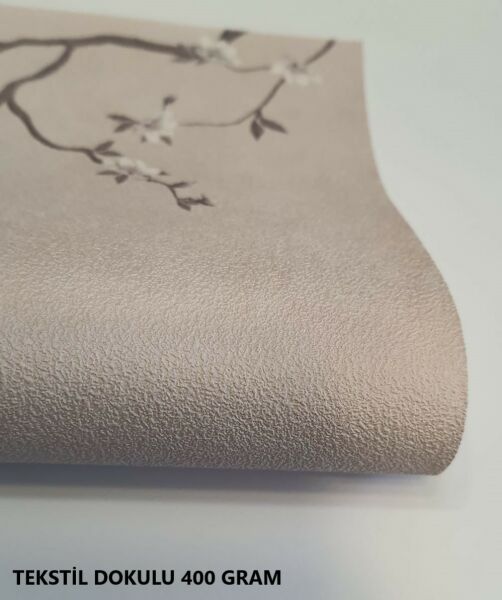 Sarmaşık Sakura Çiçekler Mavi Kelebek Duvar Kağıdı