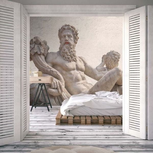 Uva Antik Zeus Ve Aşk Meleği Duvar Kağıdı