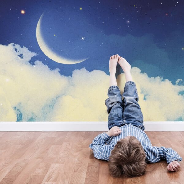 Moonlight Gökyüzü Yeni Ay Duvar Kağıdı