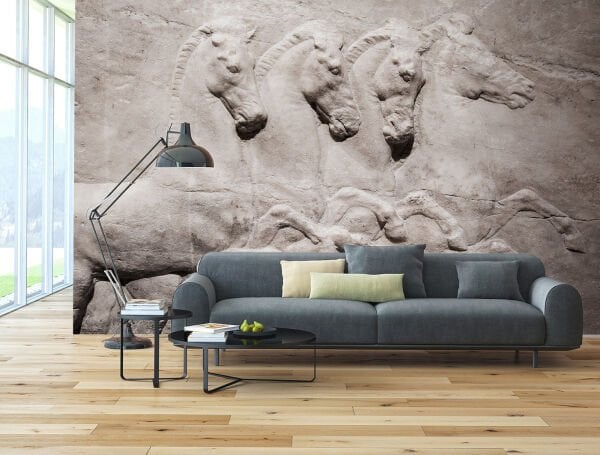 Horses Atlar Antik Duvar Kağıdı