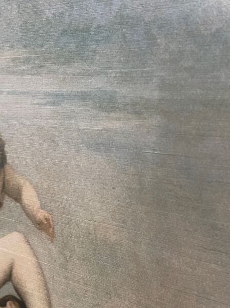 Melek Bebekler Ve Nü Çalışması Kumaş Tablo