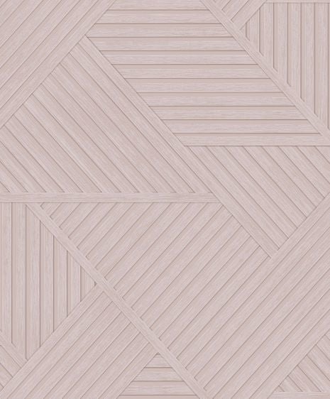 Modern Geometrik Pembe Ahşap Panel Tasarım Duvar Kağıdı