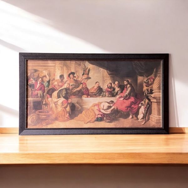 Son Akşam Yemeği Kumaş Tablo
