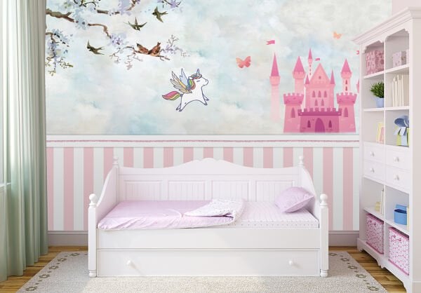 Pembe Şato Little Ponny Duvar Kağıdı