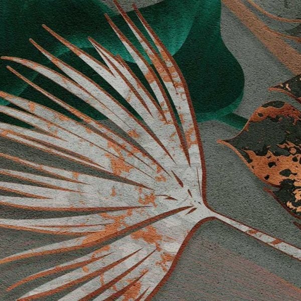 Karışık Büyük Renkli Yapraklar Duvar Kağıdı