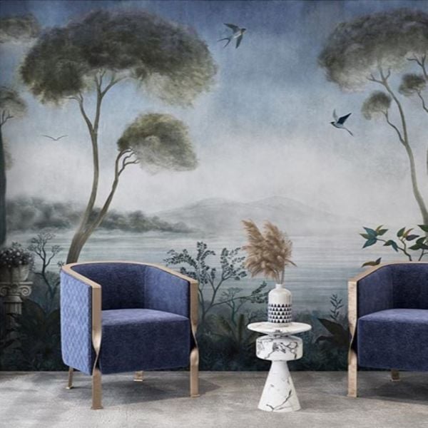 Kırlangıçlar Sütun Nehir Duvar Kağıdı