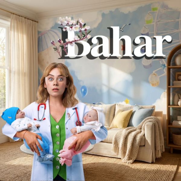 Bahar Dizisi Seren Ve Uras Bebek Odası Duvar Kağıdı