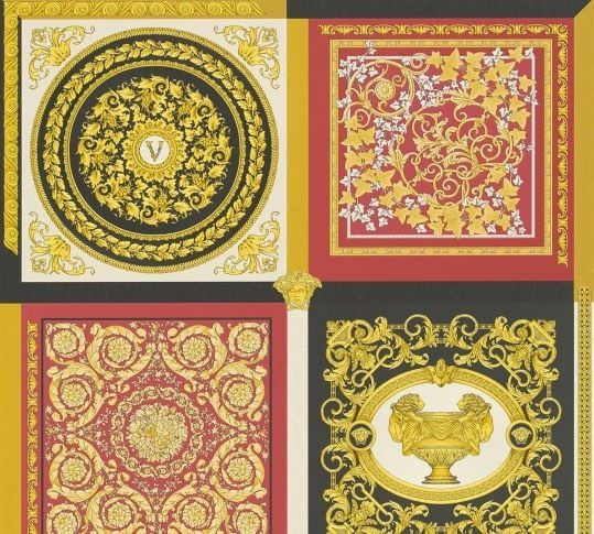 Versace 5 Koleksiyonu Barocco Mosaik Duvar Kağıdı