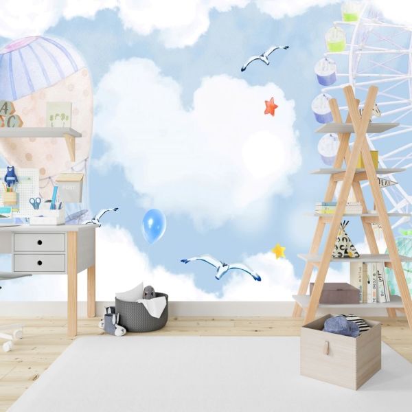 Bahar Dizisi Seren Ve Uras Bebek Odası Duvar Kağıdı