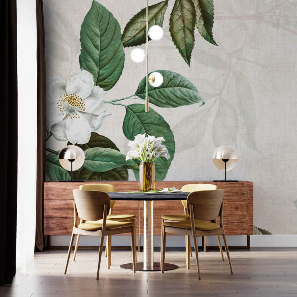 Yeşil Yapraklı Manolya Çiçeği Duvar Kağıdı