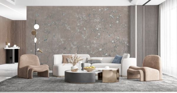 Chinoiserie Zarafeti Tasarım Duvar Kağıdı