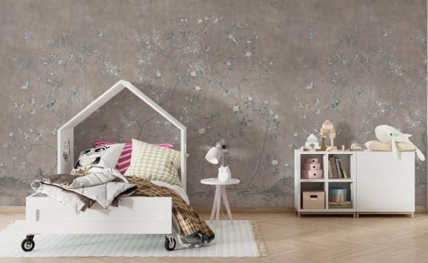 Chinoiserie Zarafeti Tasarım Duvar Kağıdı