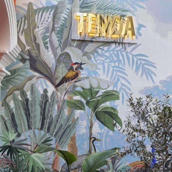 Dış Mekan Özel Tasarım Kuşlar Ağaçlar Duvar Kağıdı