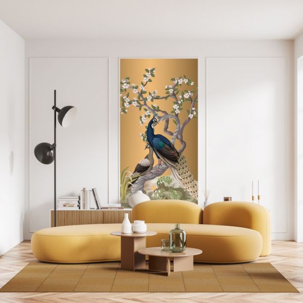 Tavuskuşu Zerafeti Tasarım Duvar Kağıdı