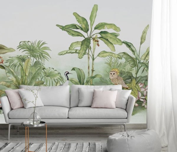 Baykuş Ve Turna Kuşu Orman Duvar Kağıdı