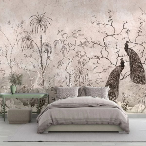 Sonbahar Ağaç Dalında Tavuskuşu Duvar Kağıdı