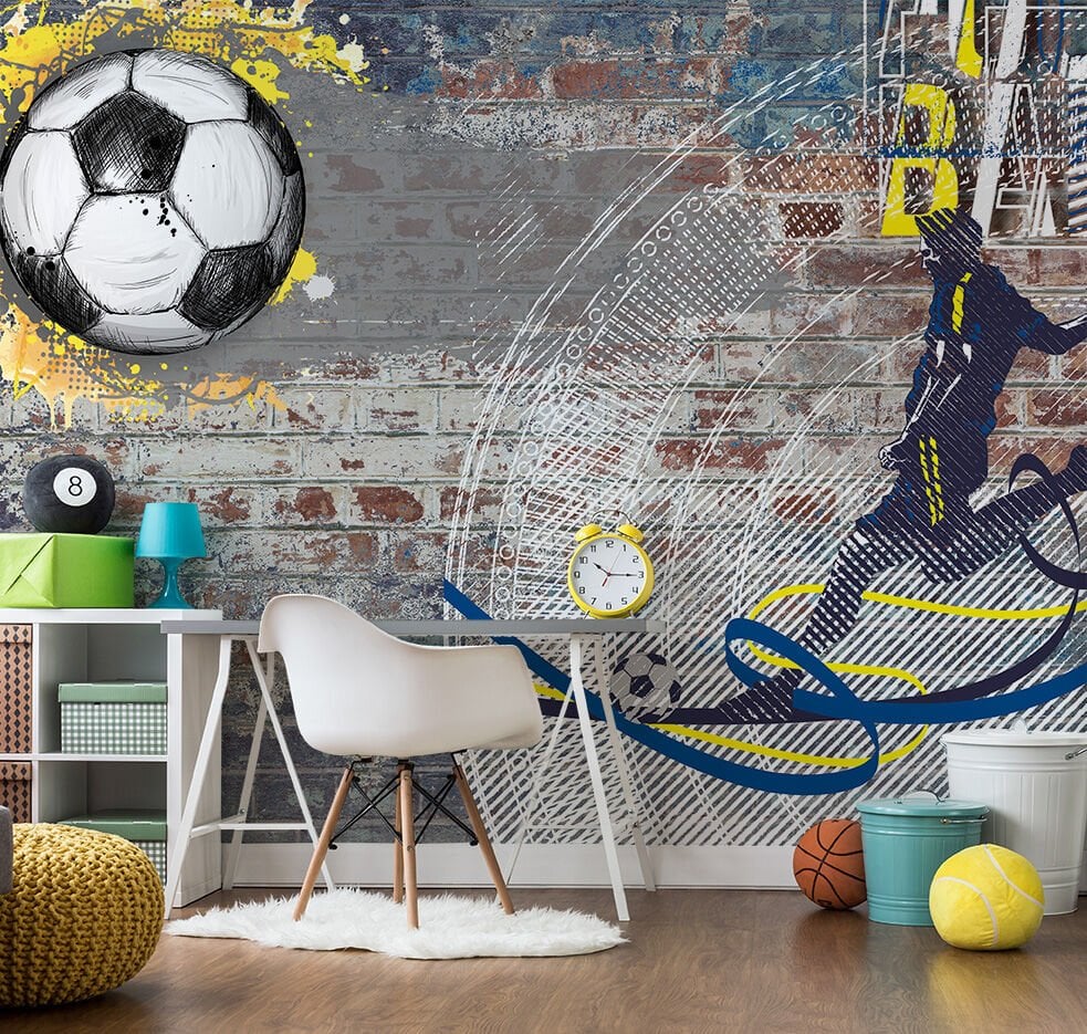 Football Fenerbahçe Duvar Yazılı Duvar Kağıdı