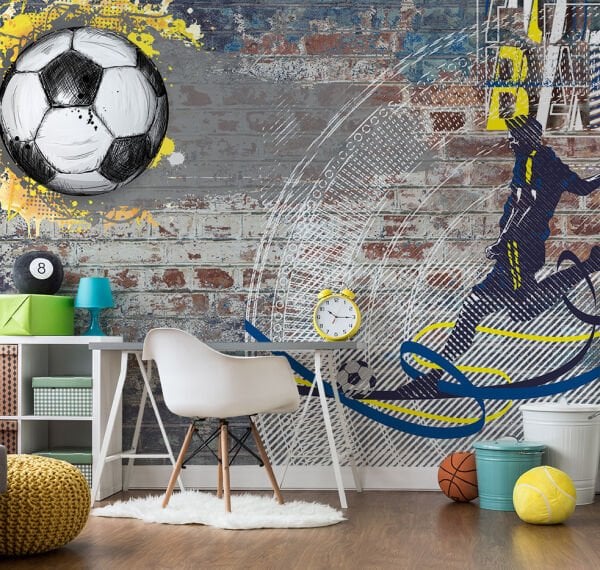 Football Fenerbahçe Duvar Yazılı Duvar Kağıdı