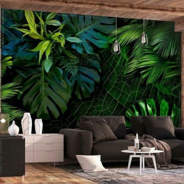 Uva Yeşil Yapraklar Derinliği Duvar Kağıdı