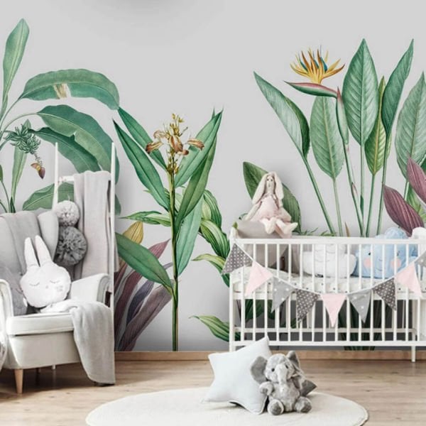 Tropik Çiçekler Bitki Duvar Kağıdı