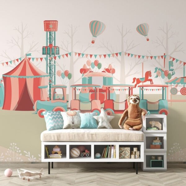 Uva Sirk Çadırları Uçan Balonlar Duvar Kağıdı