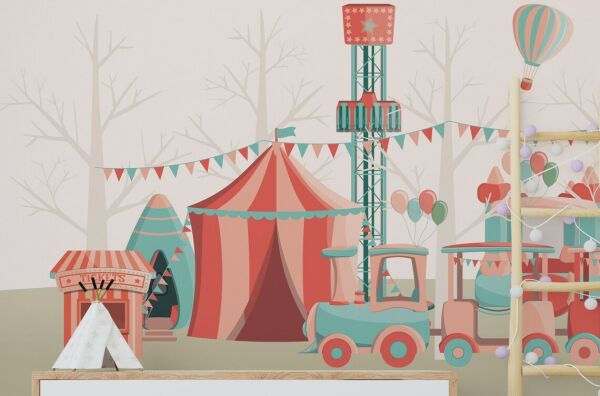Uva Sirk Çadırları Uçan Balonlar Duvar Kağıdı