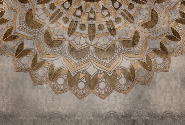 Brown Amsterdam Mandala Duvar Kağıdı