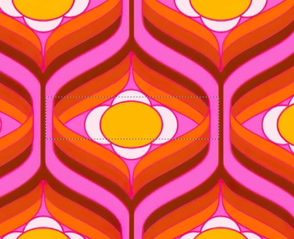 Geometrik Desen İçinde Papatyalar Duvar Kağıdı