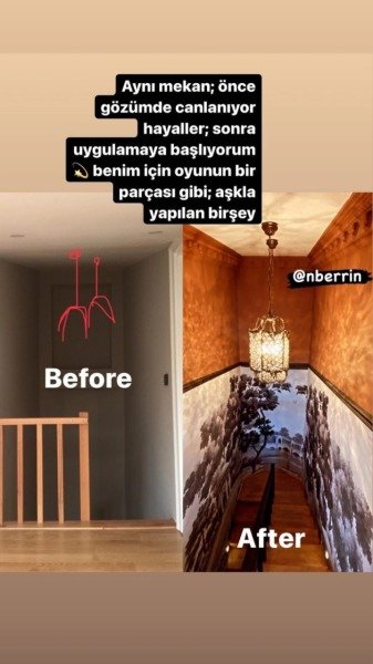 Sepya Kahve Renk Detaylı Bahçede Veranda Köprü Duvar Kağıdı