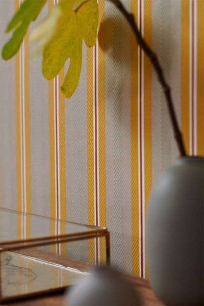 Pip Studio Blurred Lines Ocre / Karamel Duvar Kağıdı