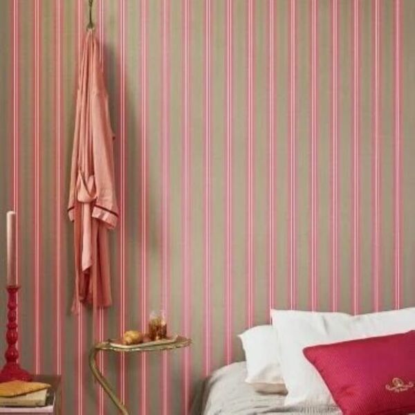 Pip Studio Blurred Lines Pembe Duvar Kağıdı