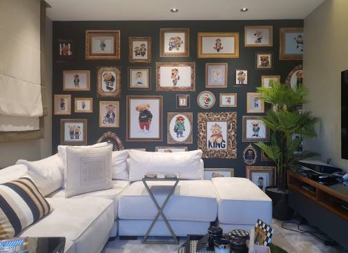 Teddy Bearlar Çerçeve Detaylı Boyutlu Duvar Kağıdı