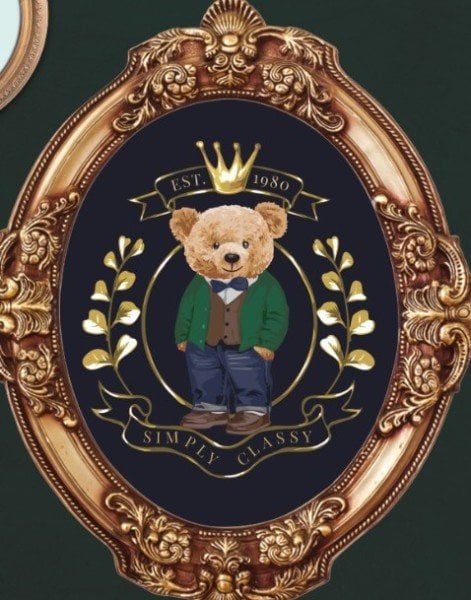 Teddy Bearlar Çerçeve Detaylı Boyutlu Duvar Kağıdı