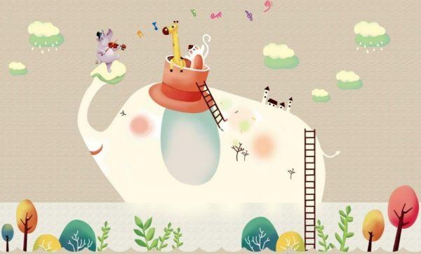 Uva Fil Ve Müzisyenler Duvar Kağıdı