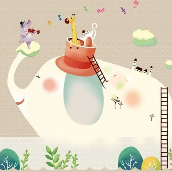 Uva Fil Ve Müzisyenler Duvar Kağıdı