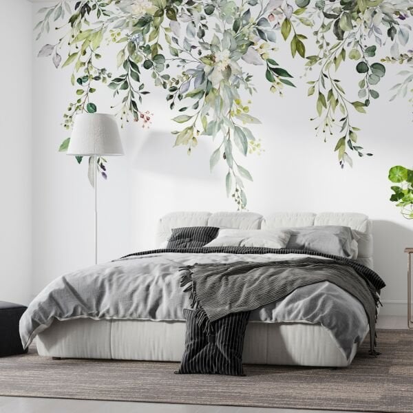 Soft Sarmaşık Çiçekler Duvar Kağıdı