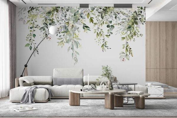 Soft Sarmaşık Çiçekler Duvar Kağıdı