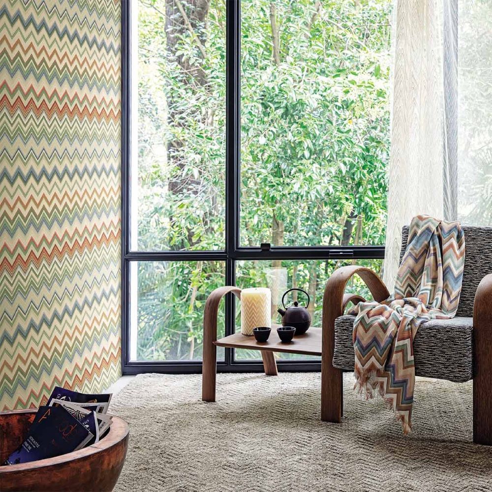 Missoni 4 Happy Zigzag Koleksiyonu Duvar Kağıdı | Tenda Exclusive